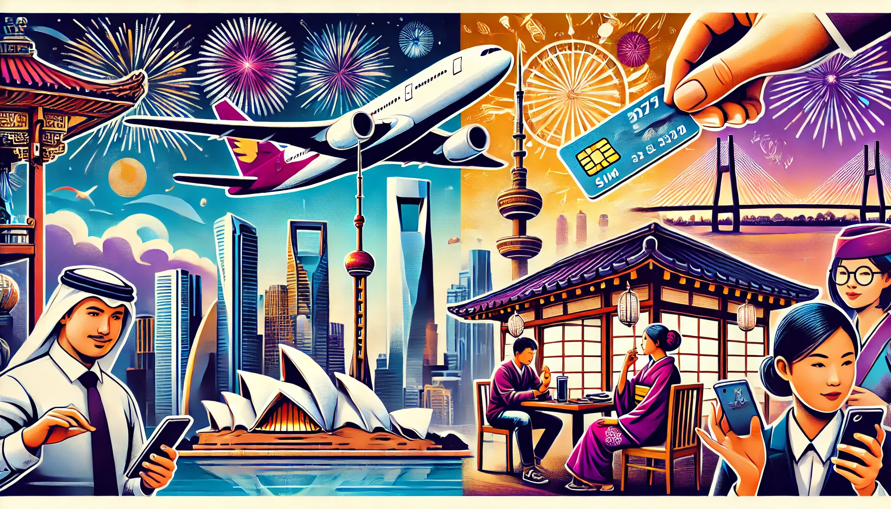 Días 1 y 2: Madrid – Doha – Jakarta