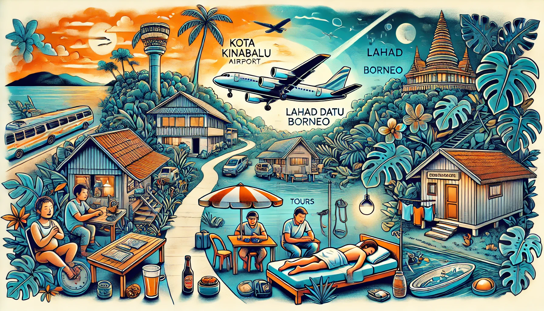 Día 9: Kota Kinabalu – Lahad Datu