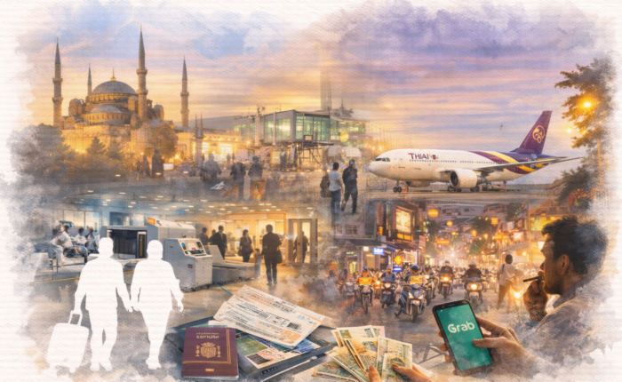 Día 2: Estambul – Bangkok – Hanoi